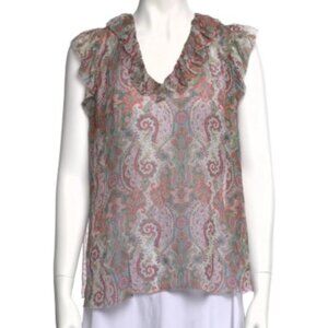 Zimmermann Silk Paisley Print Blouse